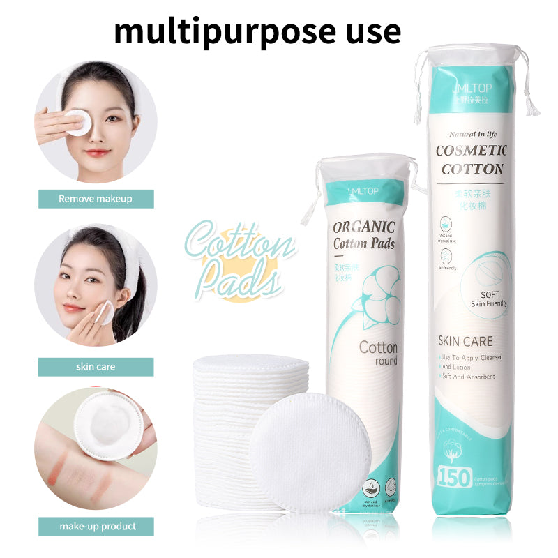 Lmltop Soft Skin Friendly Organic Cotton Pads 80pcs