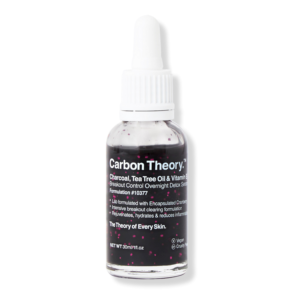 Carbon Theory Charcoal Tea Tree Oil & Vitamin E Overnight Detox Serum 30ml