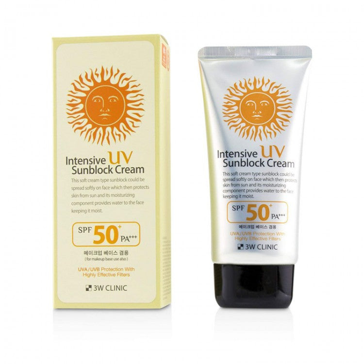 3W Clinic Intensive UV Sunblock Cream SPF50+ Pa+++ 70ml