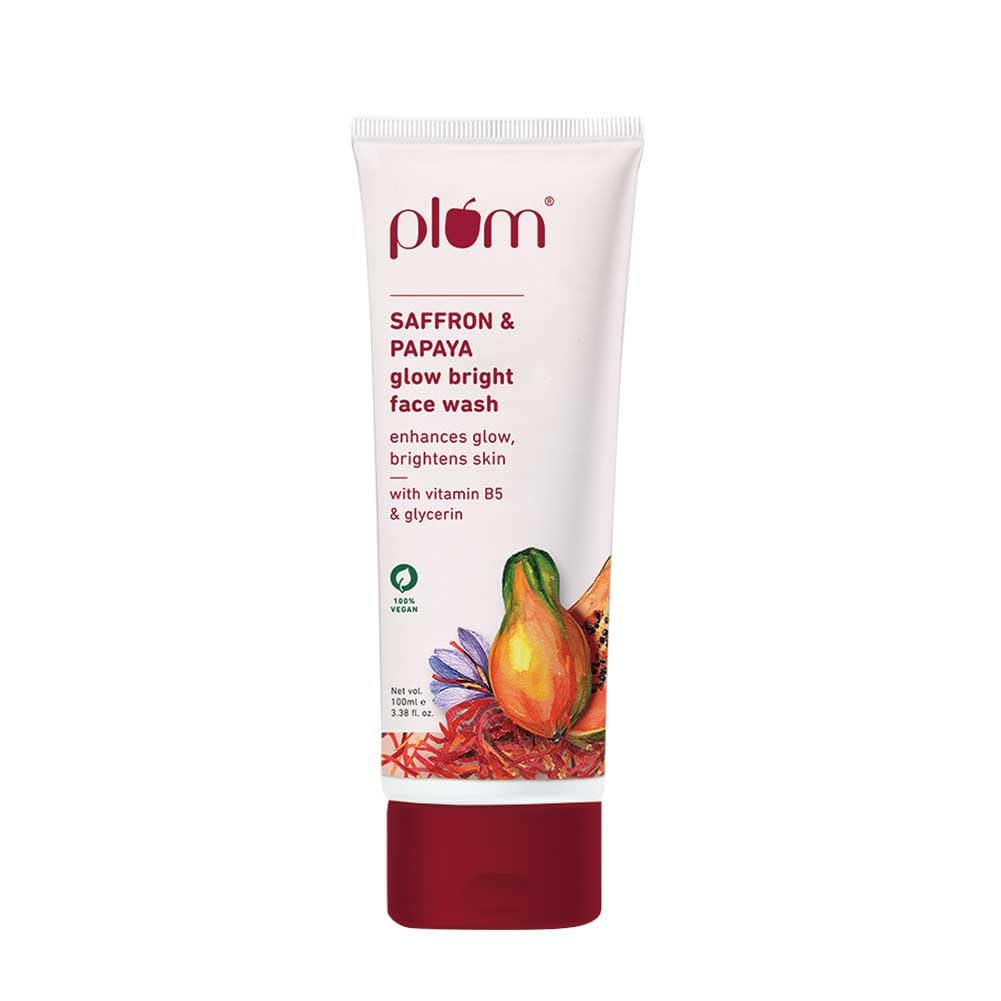 Plum Saffron & Papaya Glow Bright Face Wash