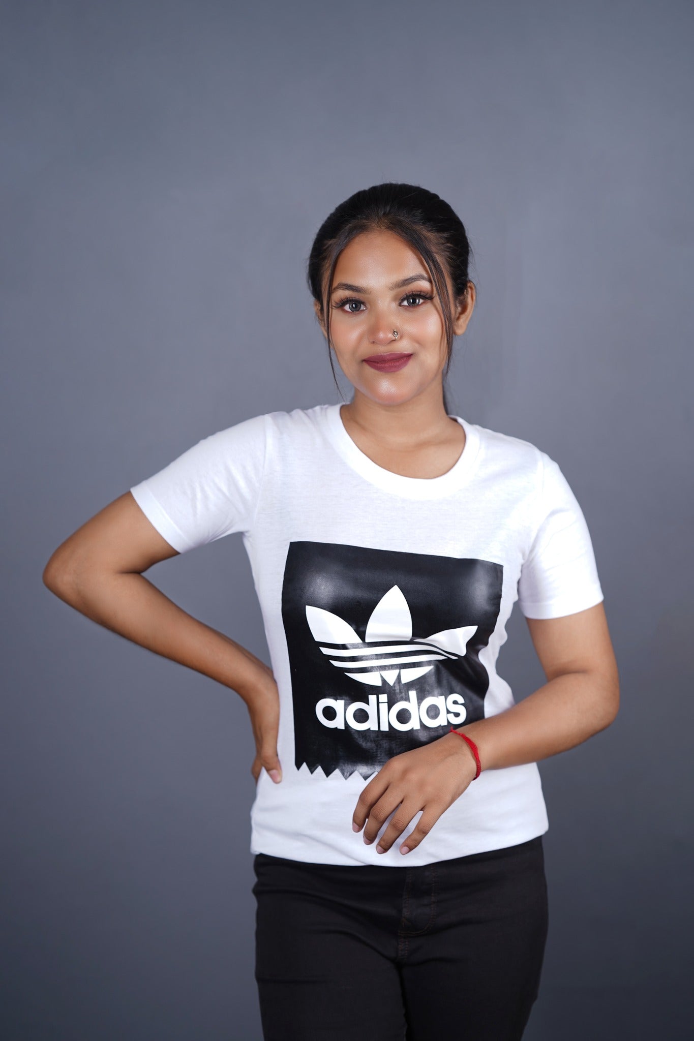 Adidas White Women's T-Shirt.