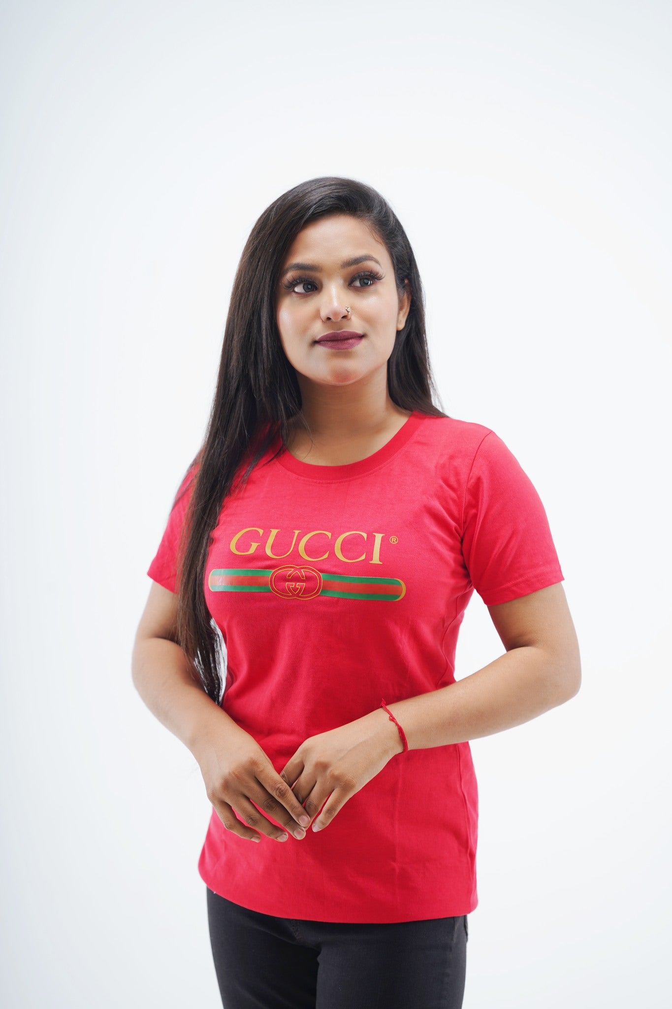Gucci Red Women's T-Shirt.