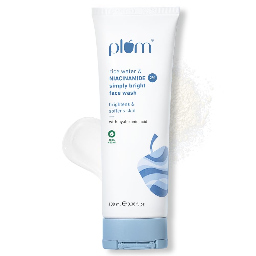 Plum Rice Water & 2% Niacinamide Simply Bright Face Wash