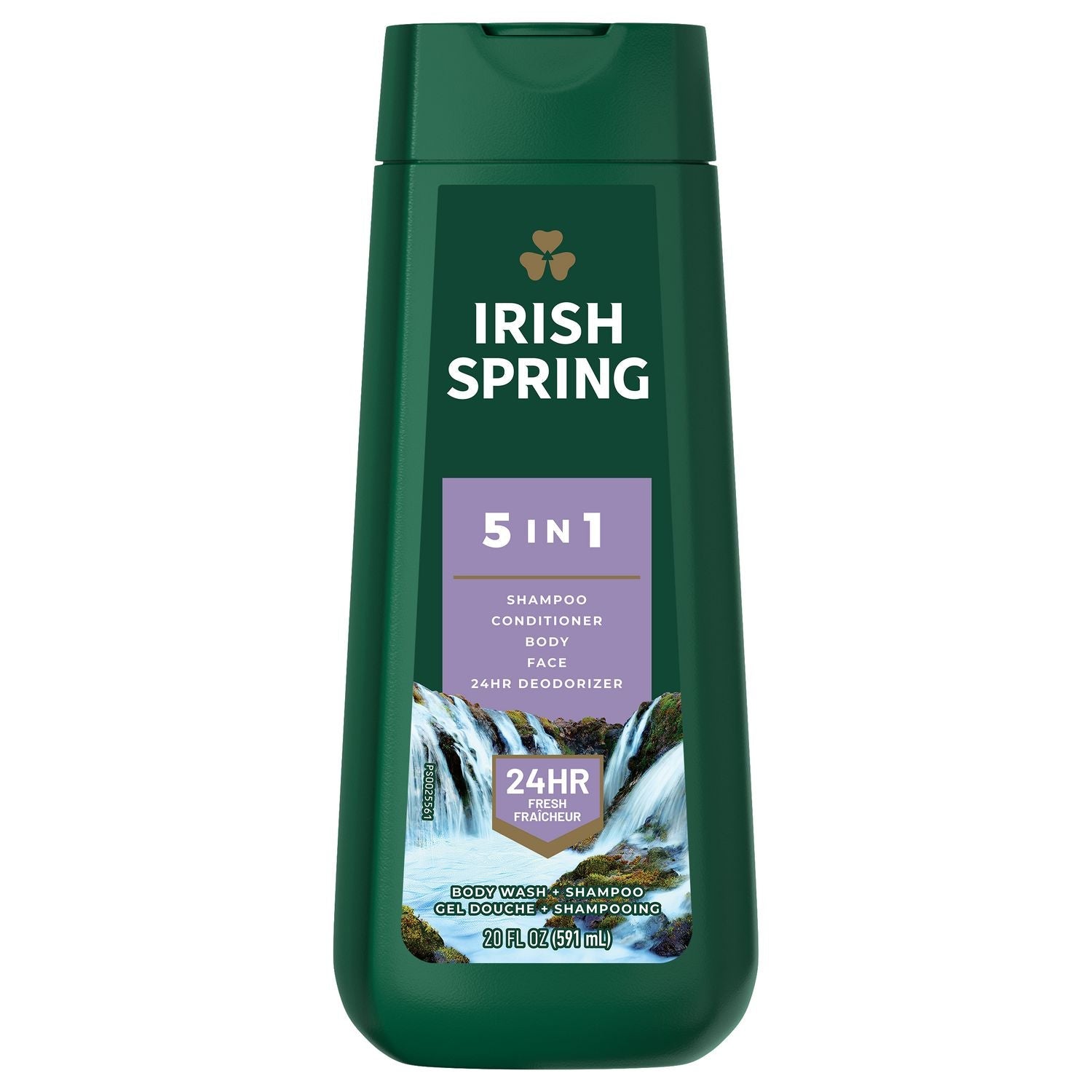 Irish Spring 5in1 24HR Deodorizer Body Wash & Shampoo 591ml
