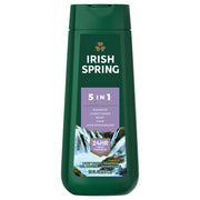 Irish Spring 5in1 24HR Deodorizer Body Wash & Shampoo 591ml