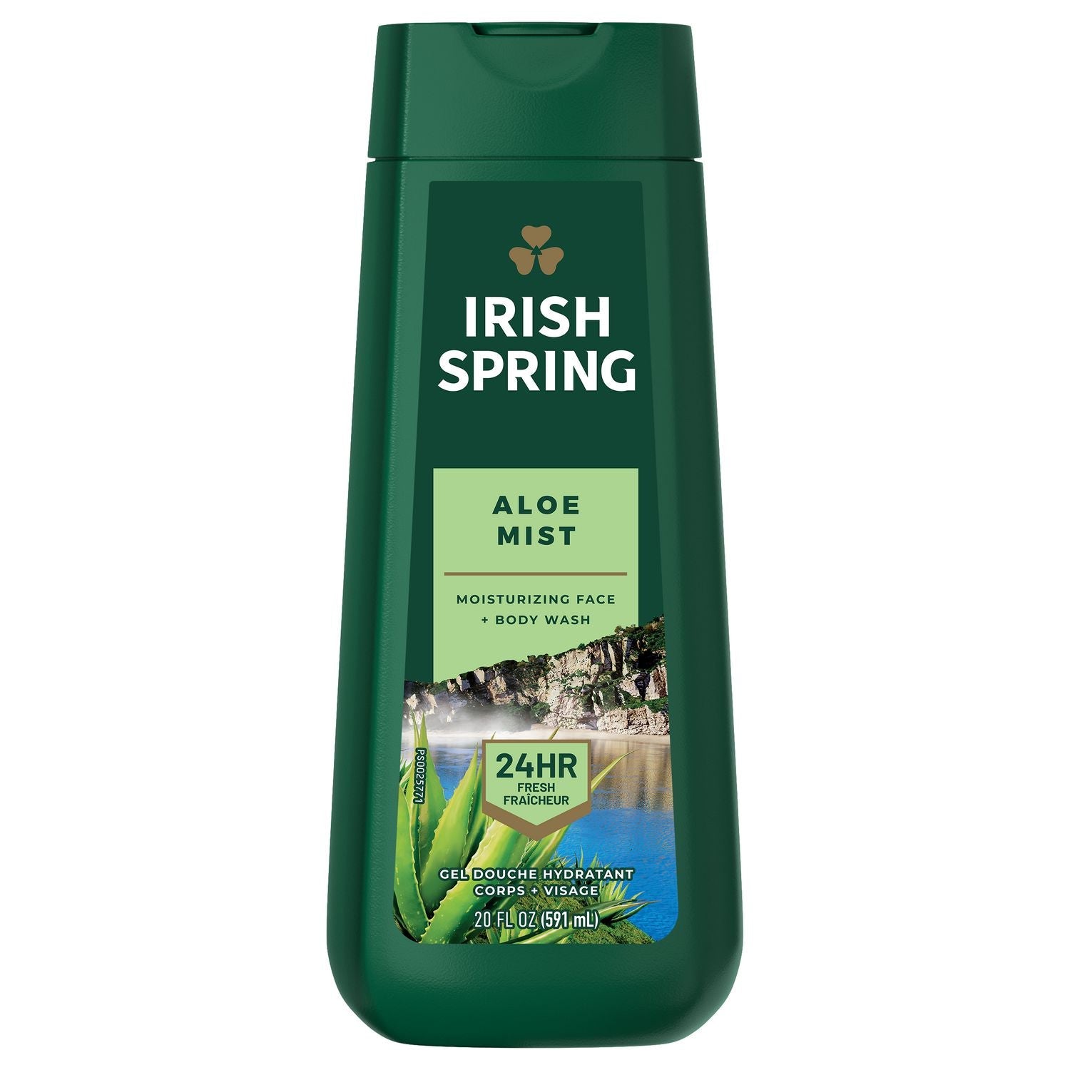 Irish Spring Aloe Mist Moisturizing Face & Body Wash 591ml