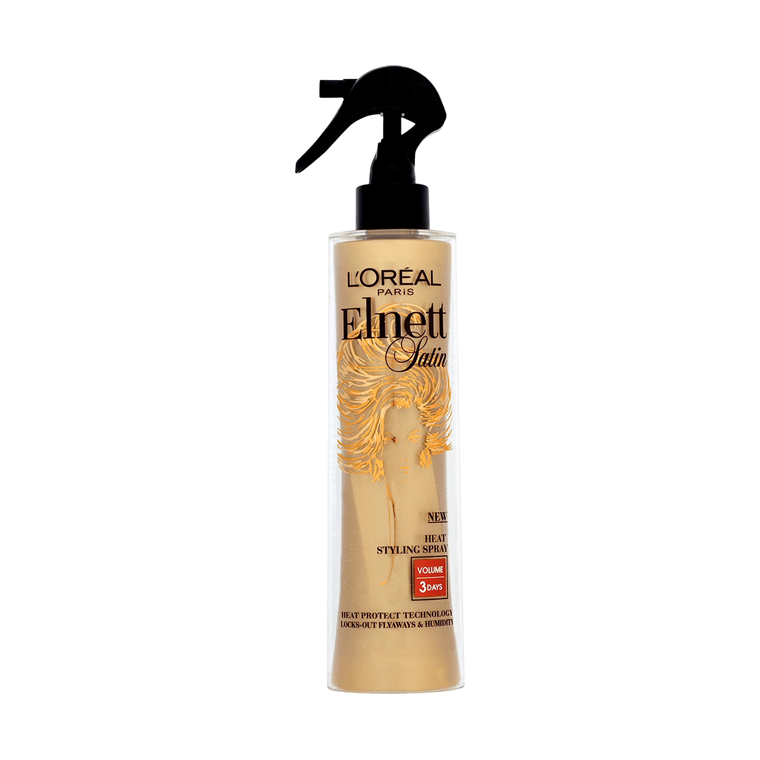 Loreal Elnett Satin Heat Protect Styling Spray Volume 170ml