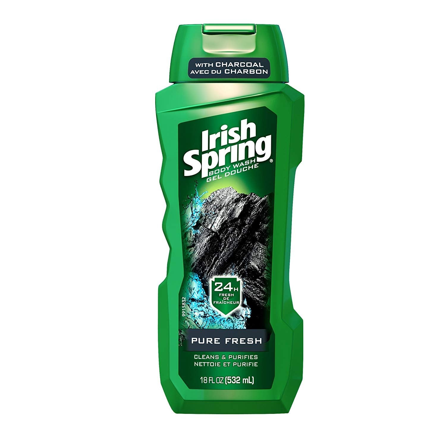 Irish Spring Pure Fresh With Charcoal Body Wash 532ml