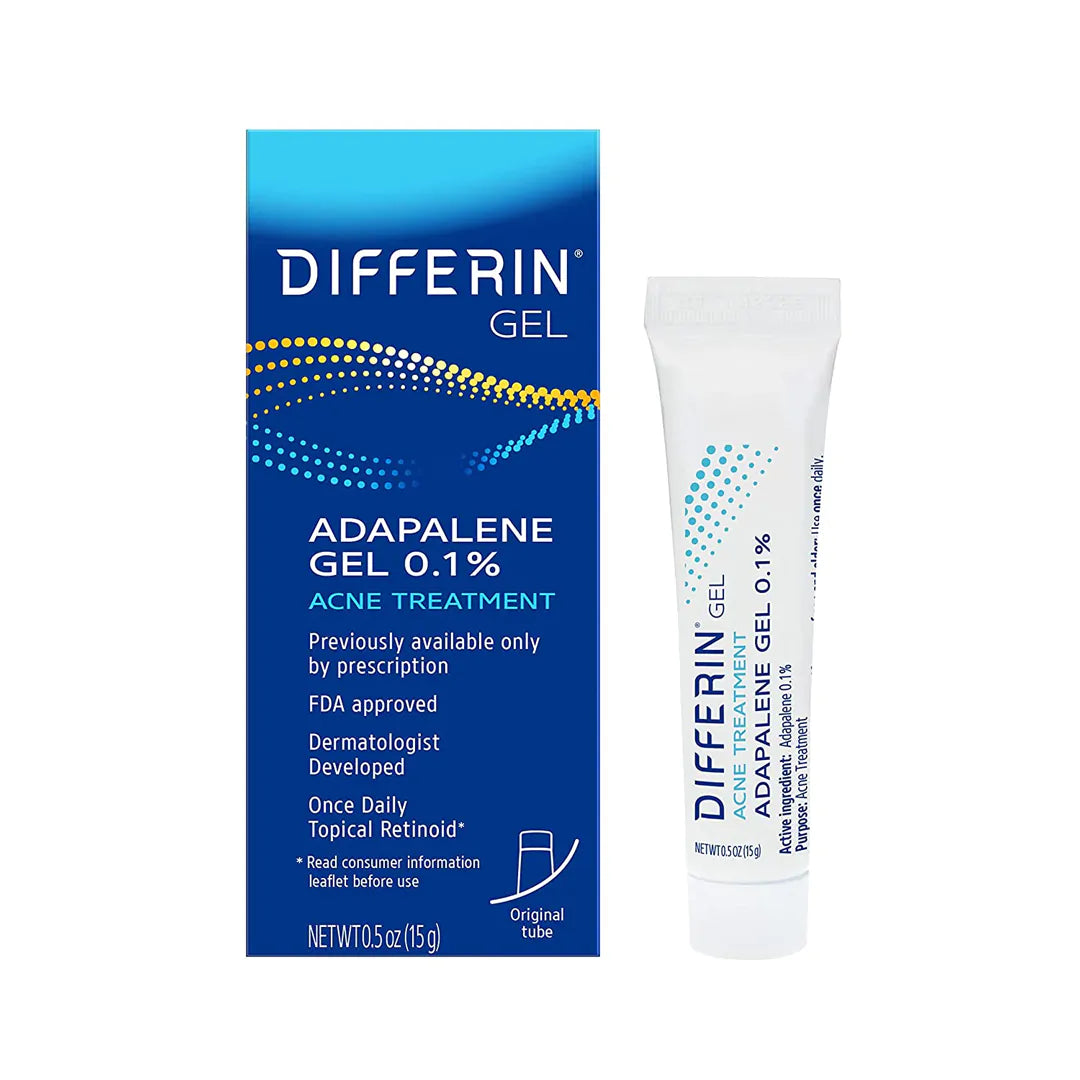 Differin Adapalene Gel 0.1% Acne Treatment 15g