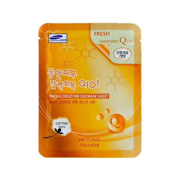 3W Clinic Fresh Coenzyme Q10 Mask Sheet 23g