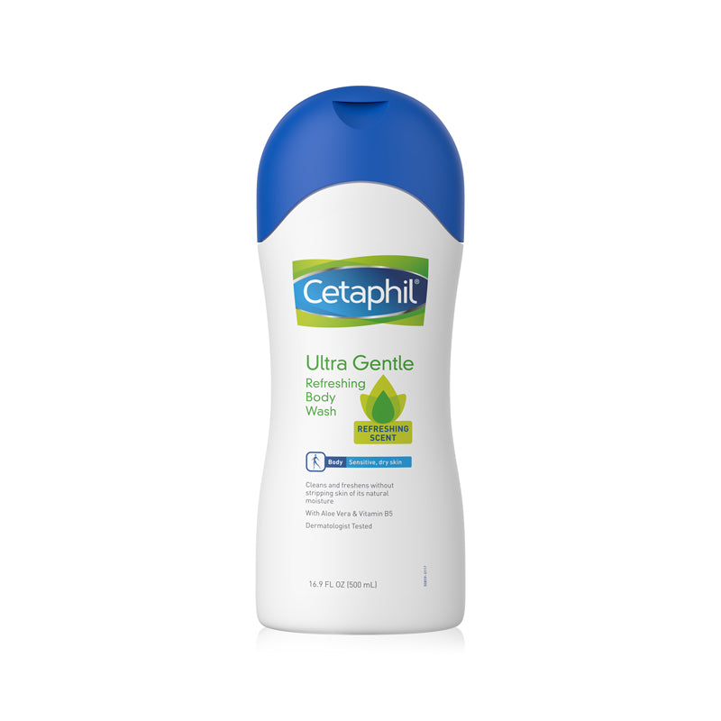 Cetaphil Ultra Gentle Refreshing Body Wash For Sensitive & Dry Skin 500ml