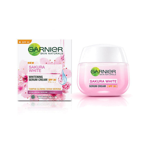 Garnier Sakura White Whitening Serum Cream SPF 21