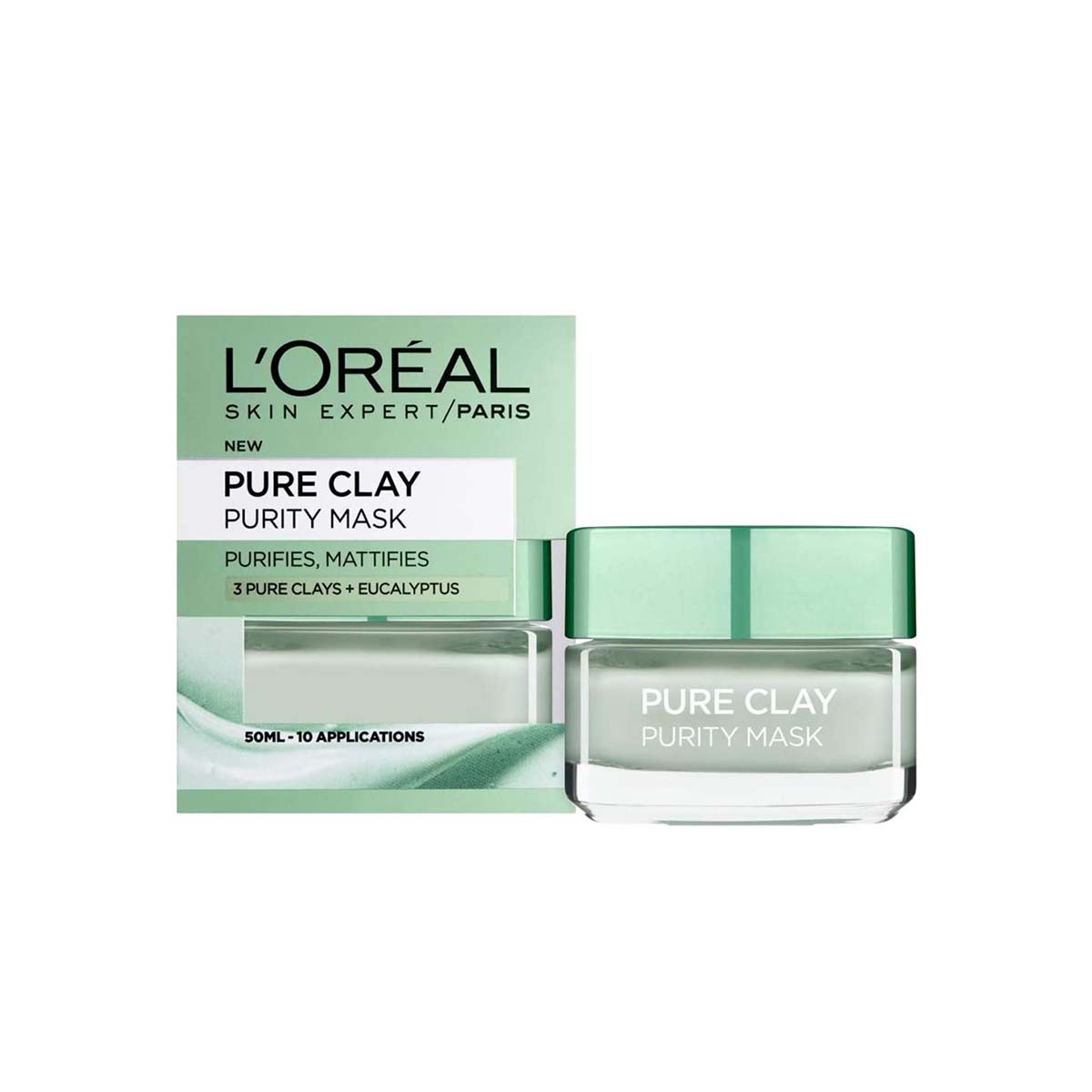 LOreal Paris 3 Pure Clays and Eucalyptus Purity Mask 50ml