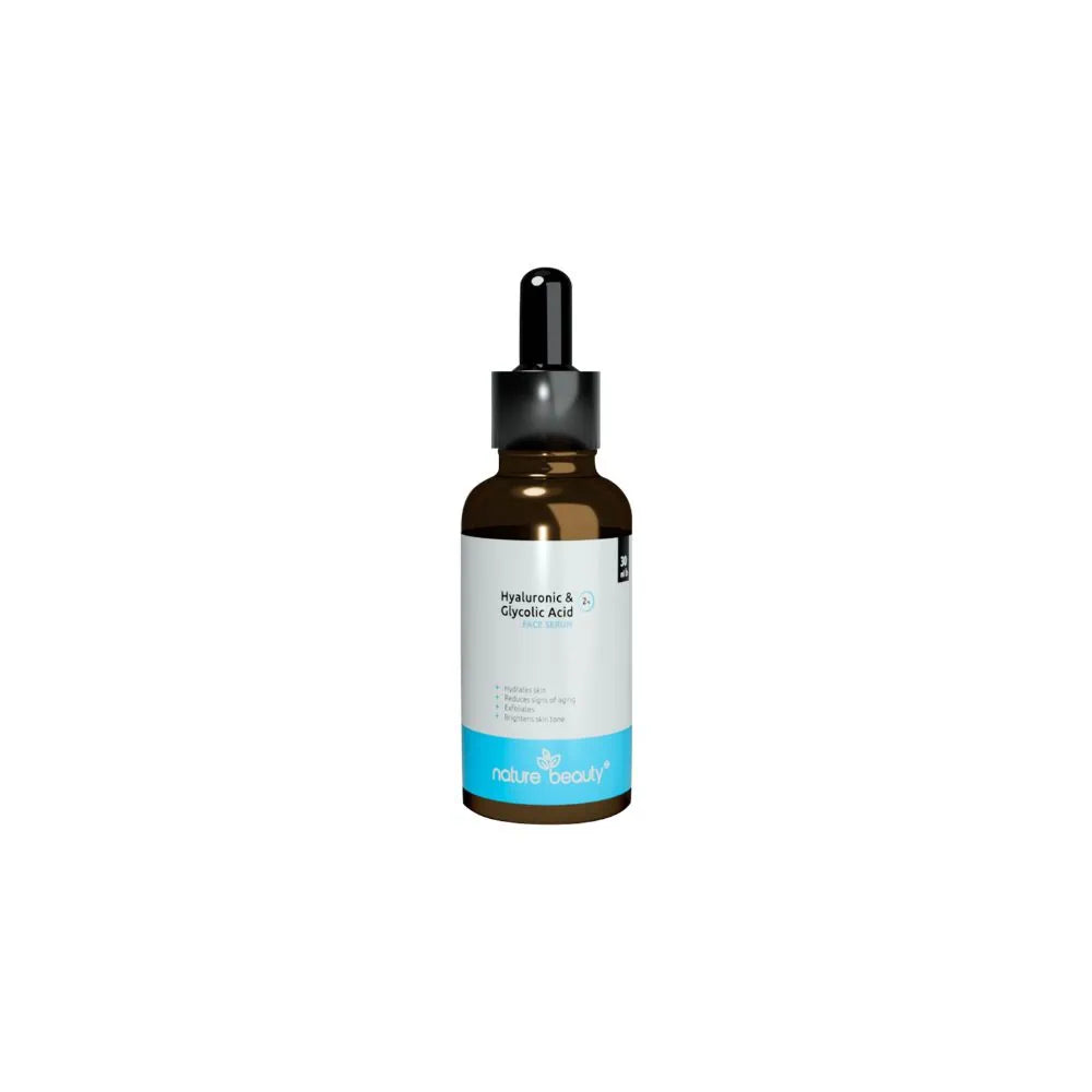 Nature Beauty Hyaluronic 1% & Glycolic Acid 2% Serum (30ml)