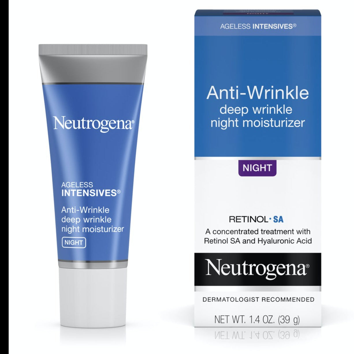 Neutrogena Ageless Intensives Anti-Wrinkle Deep Wrinkle Night Moisturizer 39g