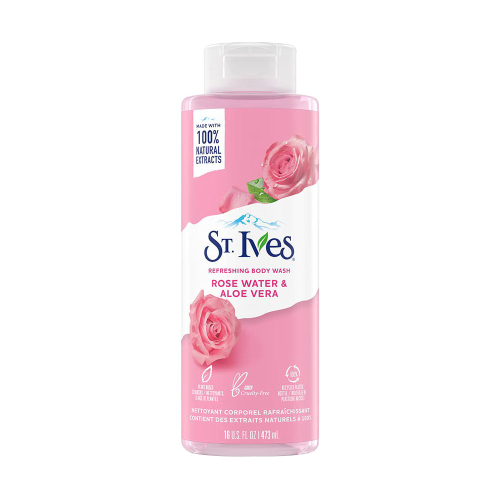 St. Ives Refreshing Rose Water & Aloe Vera Body Wash 473ml