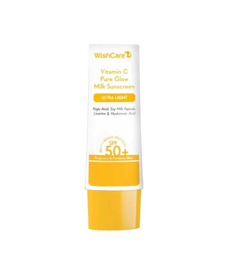 WishCare Vitamin C Pure Glow Milk Sunscreen SPF 50+ PA+++ – 50g
