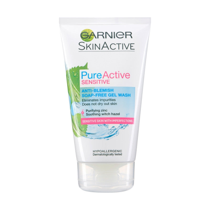 Garnier Pure Active Sensitive Anti Blemish Soap Free Facewash