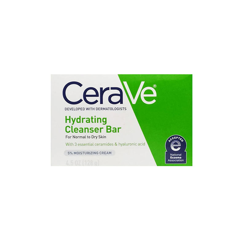 CeraVe Hydrating Cleansing Bar Soap For Normal To Dry Skin 128g