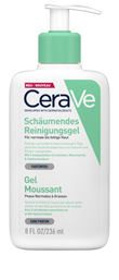 CeraVe Foaming Cleansing Gel for Face and Body, Normal to Oily Skin (Gel Moussant 236 ML)