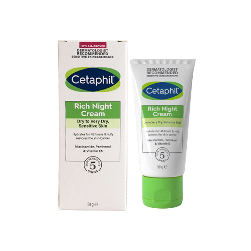 Cetaphil Rich Night Cream Dry to Very Dry, Sensitive Skin 50g