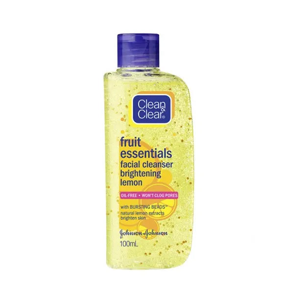 Clean & Clear Fruit Essentials Brightening Lemon Facial Cleanser 100ml