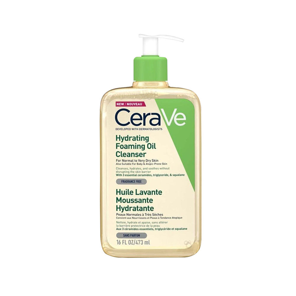 Cerave Hydrating Foaming Oil Cleanser - For Dry To Very Dry Skin (473ml)