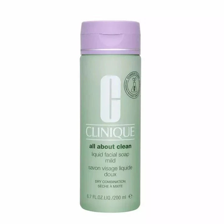 Clinique All About Clean Liquid Facial Soap Mild Dry Combination 400ml