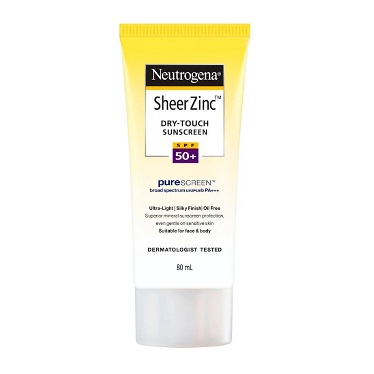 Neutrogena Sheer Zinc Dry-Touch Sunblock SPF 50 - 80ml
