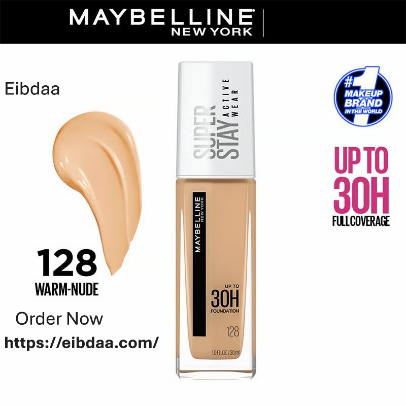 Maybelline Super Stay Active Wear Foundation 30H - 128 Warm Nude