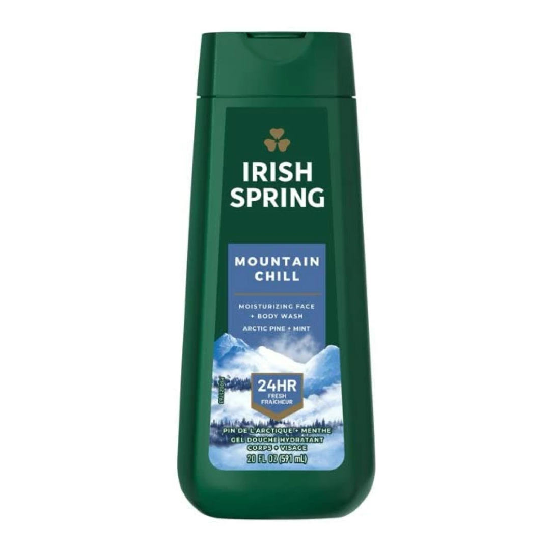Irish Spring Mountain Chill Moisturizing Face & Body Wash 591ml
