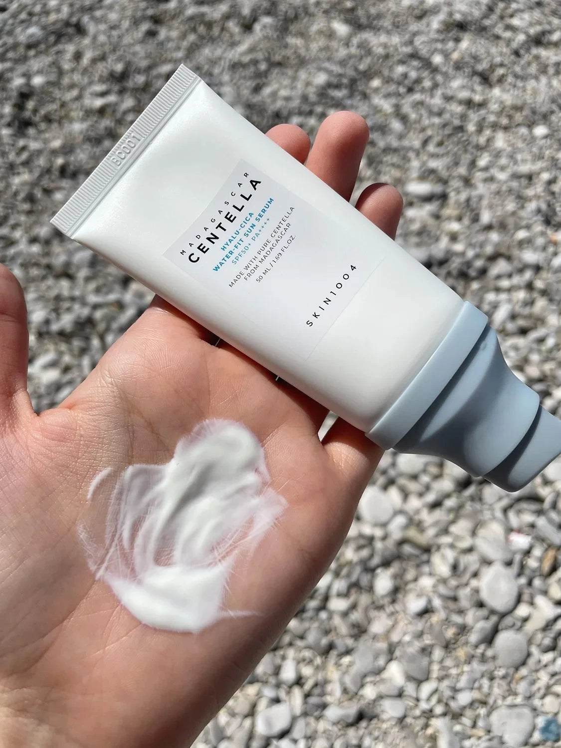 SKIN1004 Hyalu-Cica Water-Fit Sun Serum SPF50+ PA++++ – 50ml – Lightweight Korean Sunscreen for Sensitive & Oily Skin in Bangladesh.