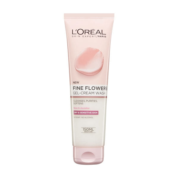LOreal Fine Flowers Gel-Cream Wash Rose & Jasmine 150ml