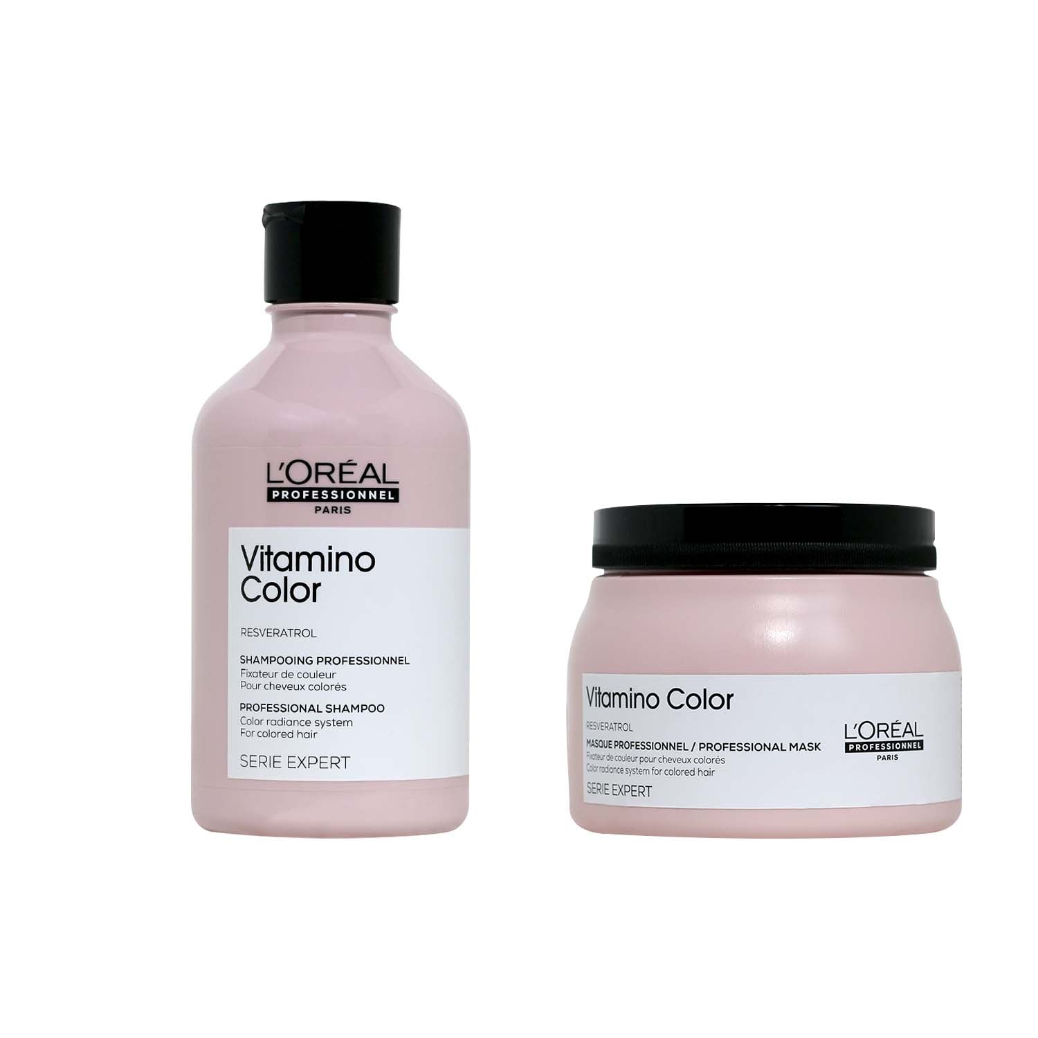 LOreal Vitamino Color Shampoo 300ml & Vitamino Color Mask 490g Combo
