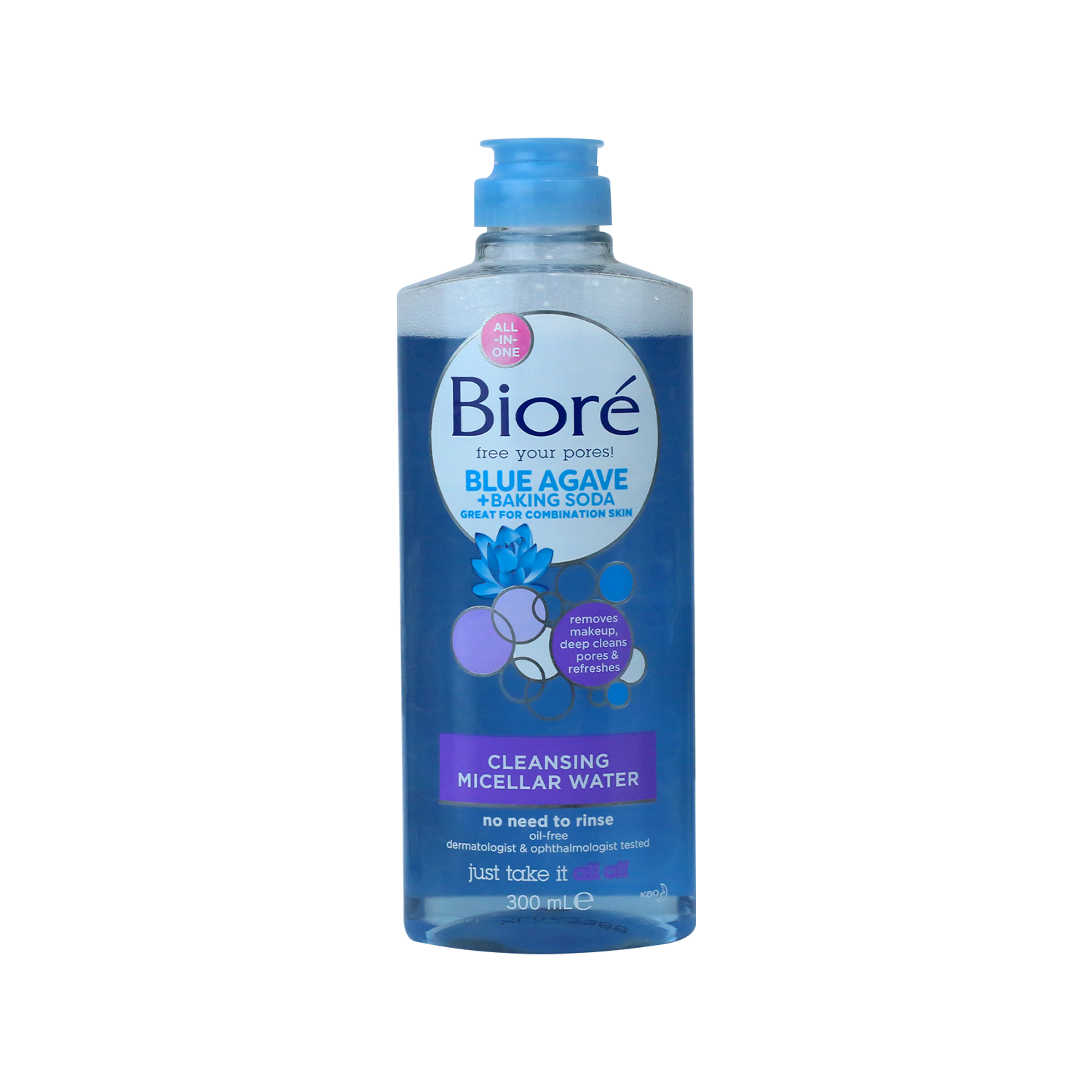 Biore Blue Agave + Baking Soda Cleansing Micellar Water 300ml