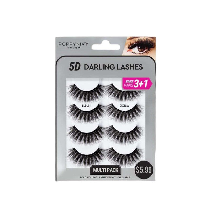 Absolute New York Multipack 5D Darling Eye Lashes - ELDL61 Cecilia