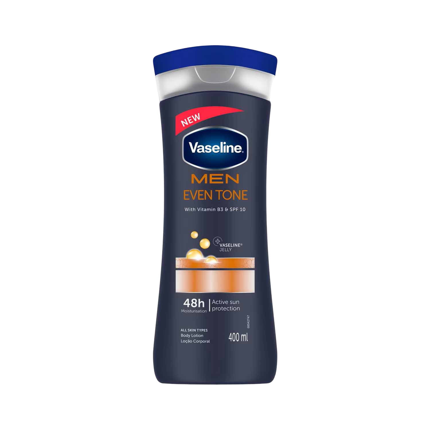 Vaseline Men Even Tone Active Sun Protection Body Lotion 400ml