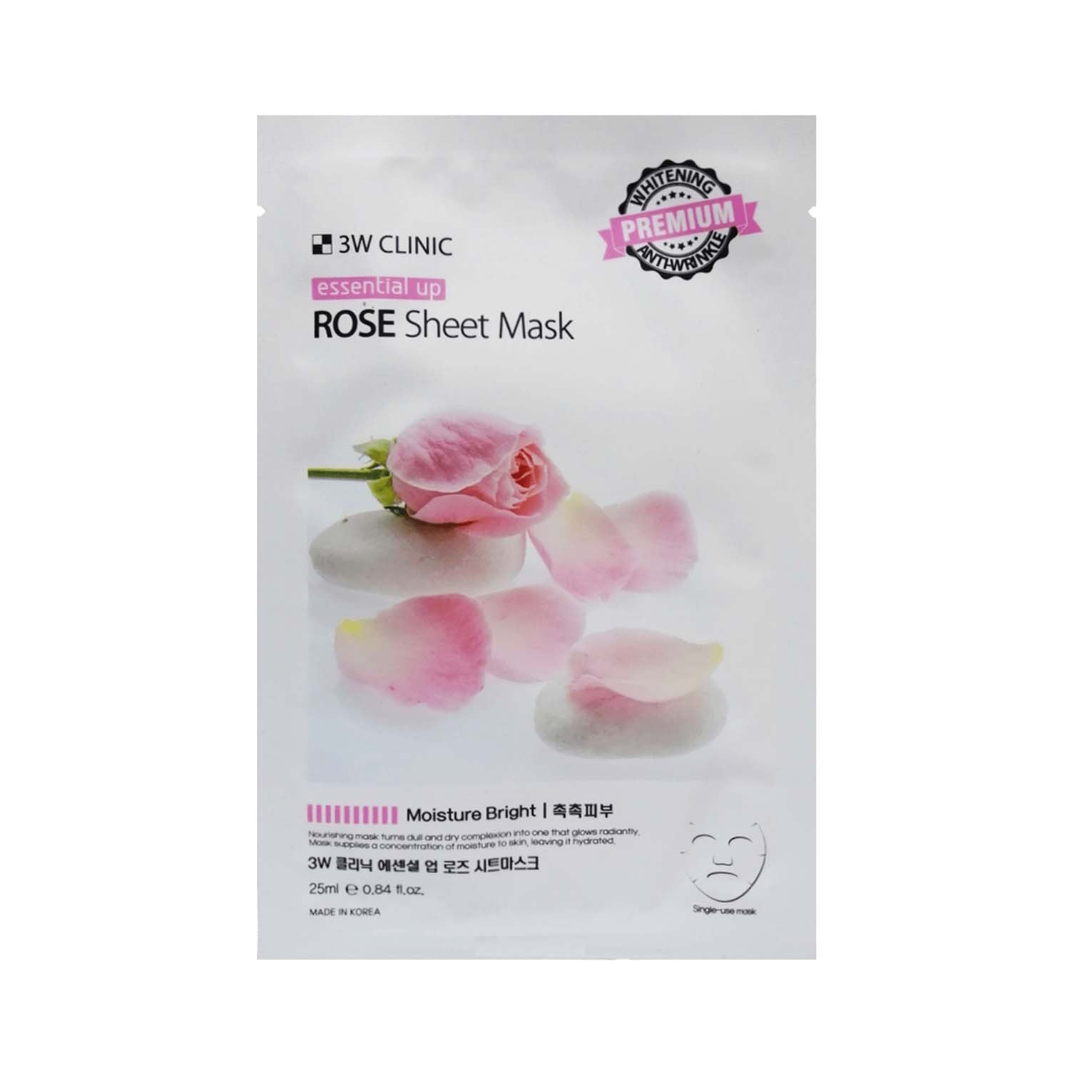 3W Clinic Rose Sheet Mask 25ml