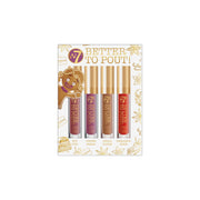W7 Better To Pout Liquid Lipstick Set 4pc