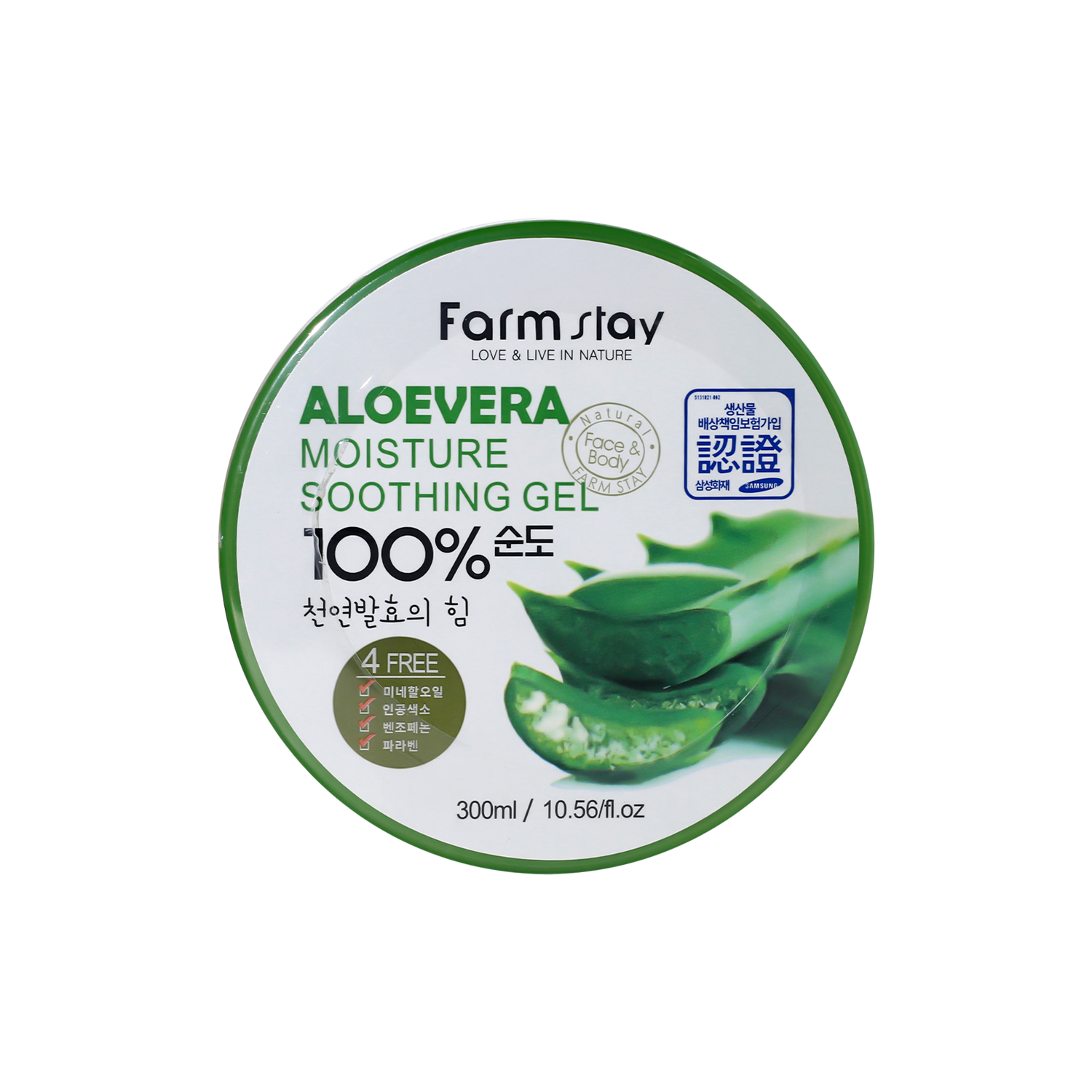 Farm Stay Moisture Soothing 100% Aloe Vera Gel 300ml