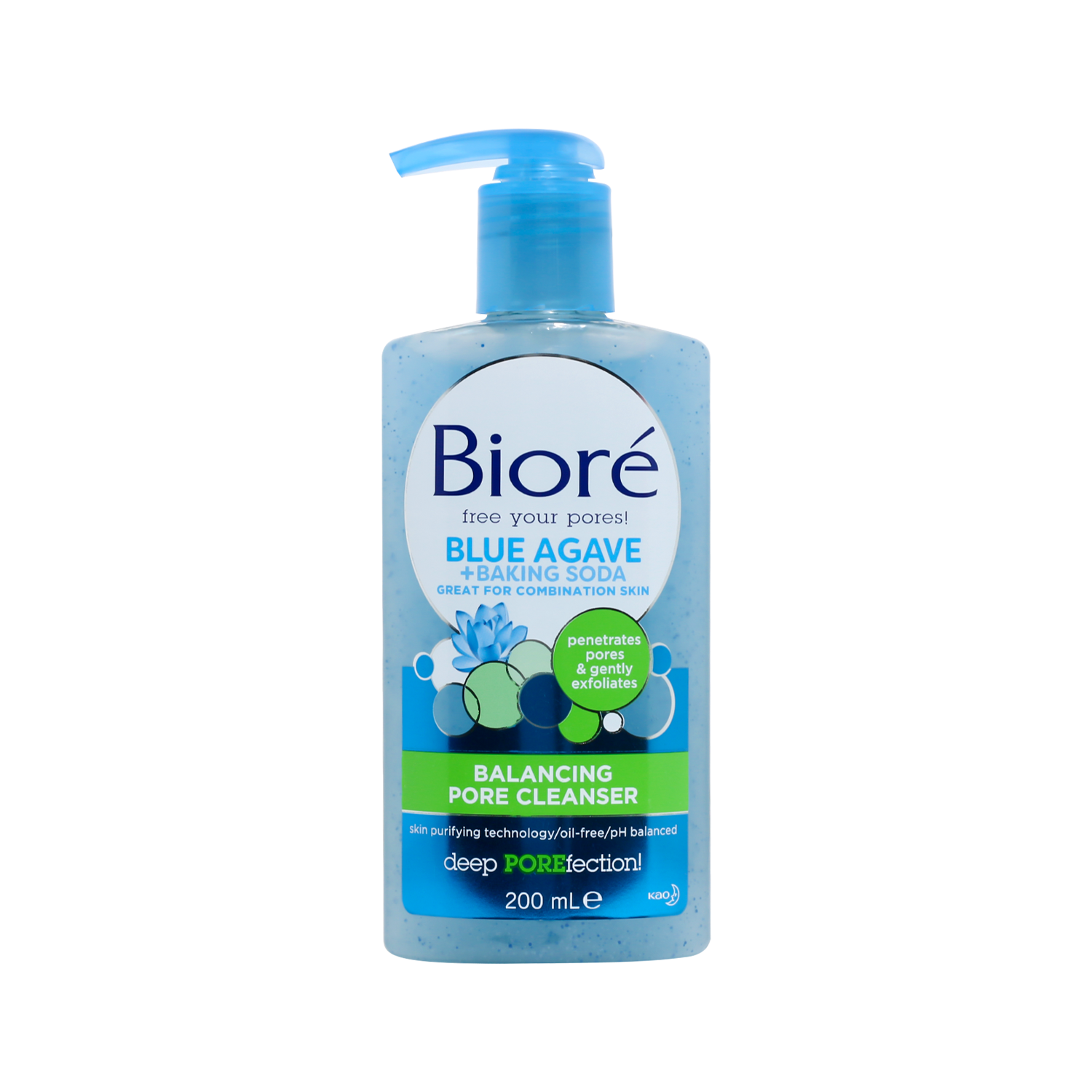 BIORÉ Balancing Pore Cleanser Blue Agave Baking Soda 200ml