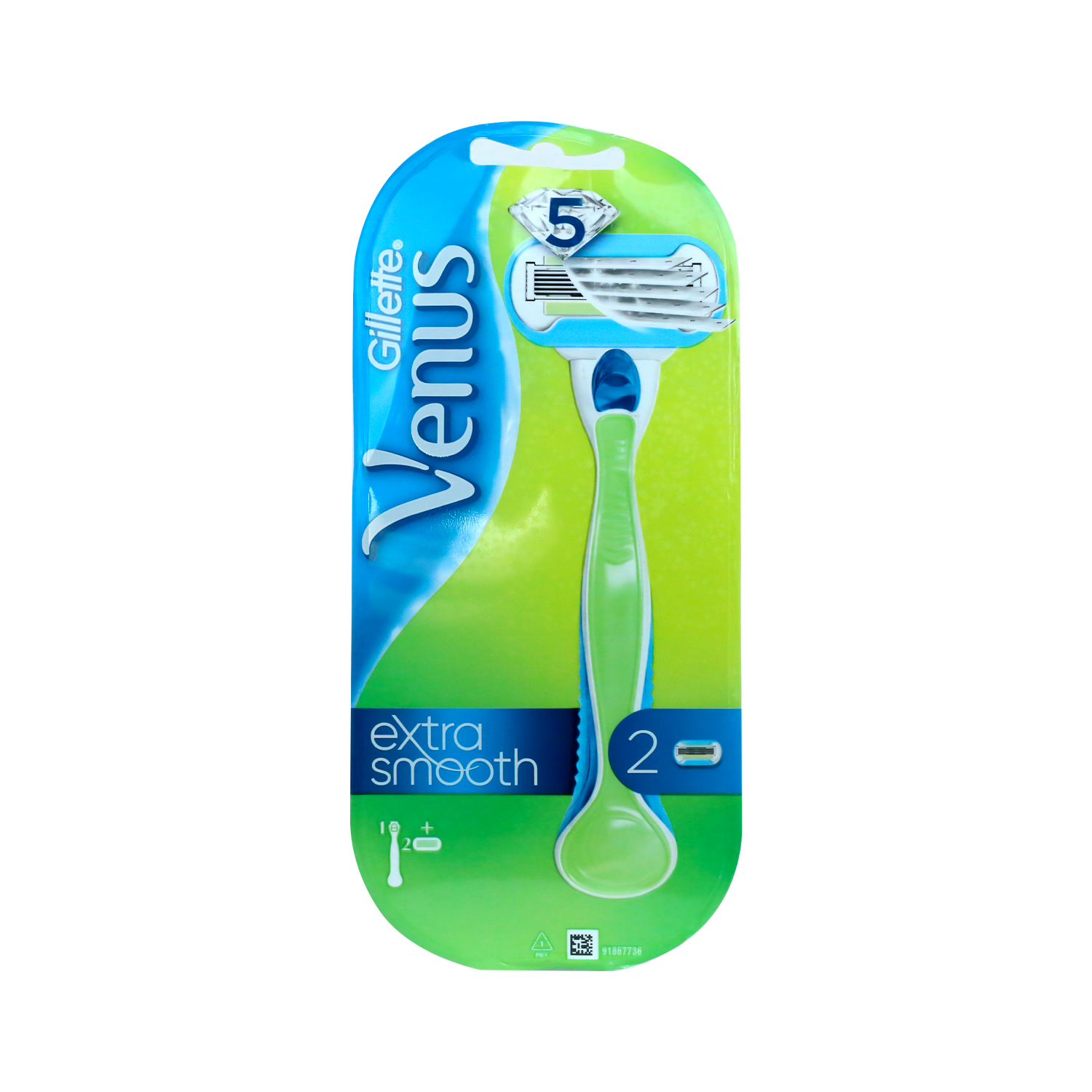 Gillette Venus Extra Smooth Razor 2up