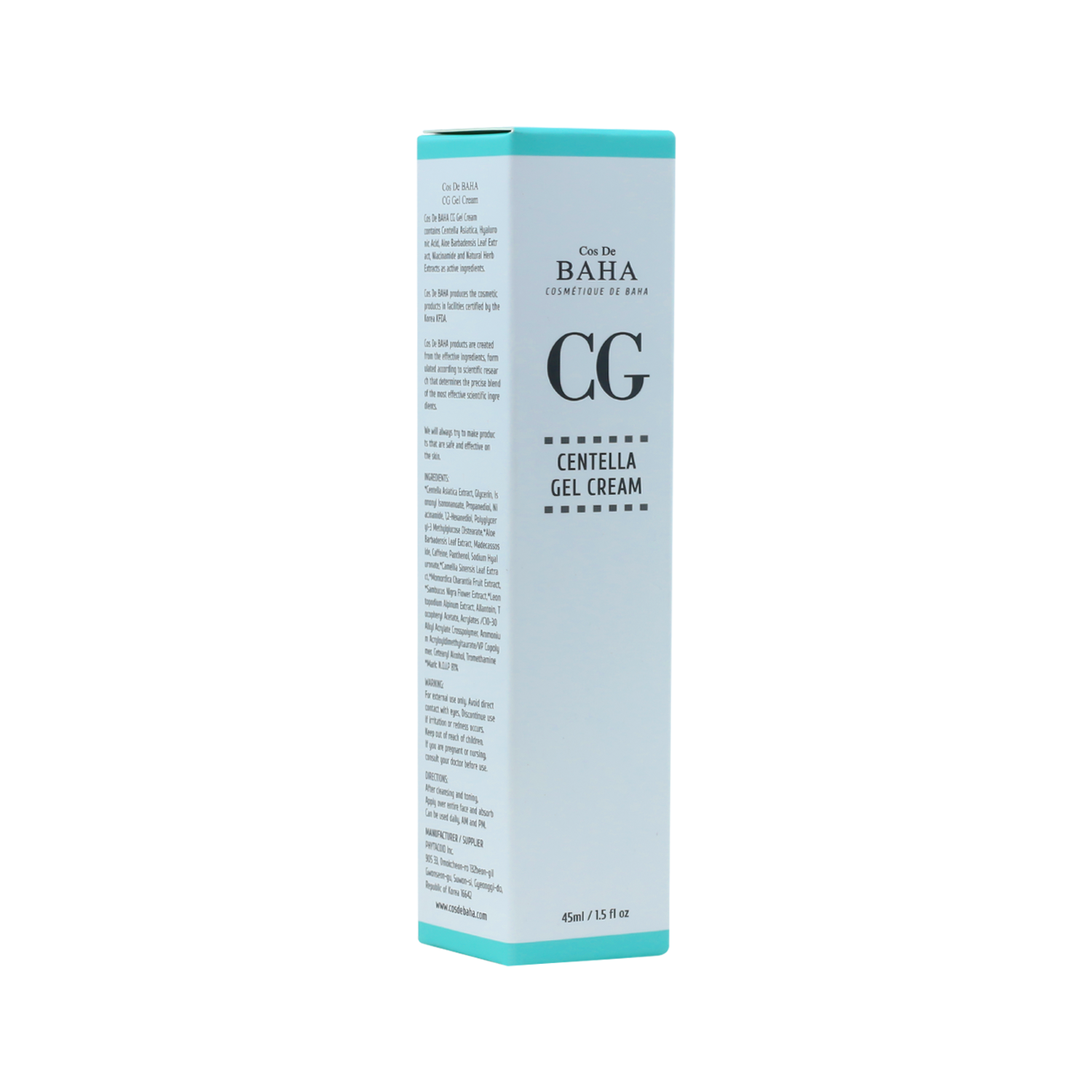 Cos De BAHA Centella Gel Cream 45ml