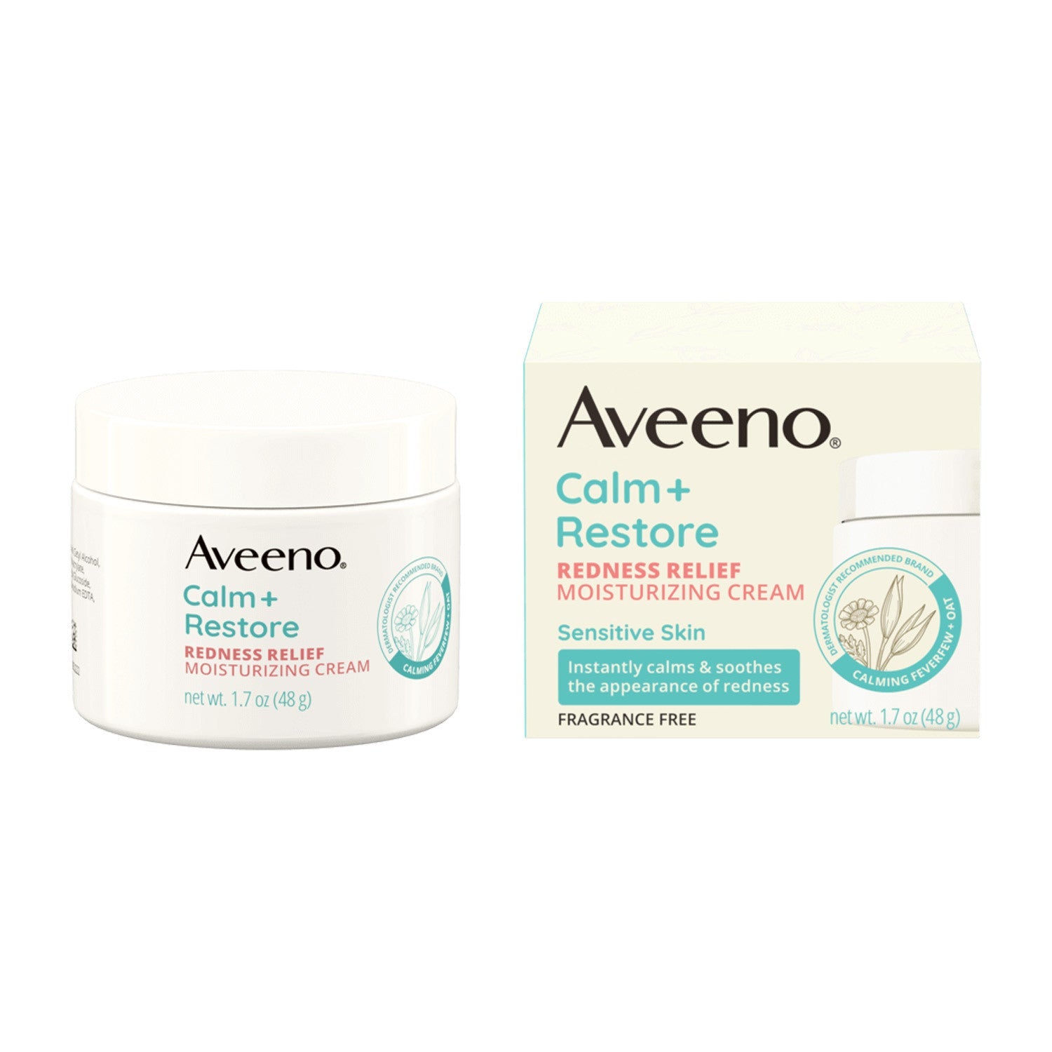 Aveeno Calm + Restore Redness Relief Moisturizing Cream 48g
