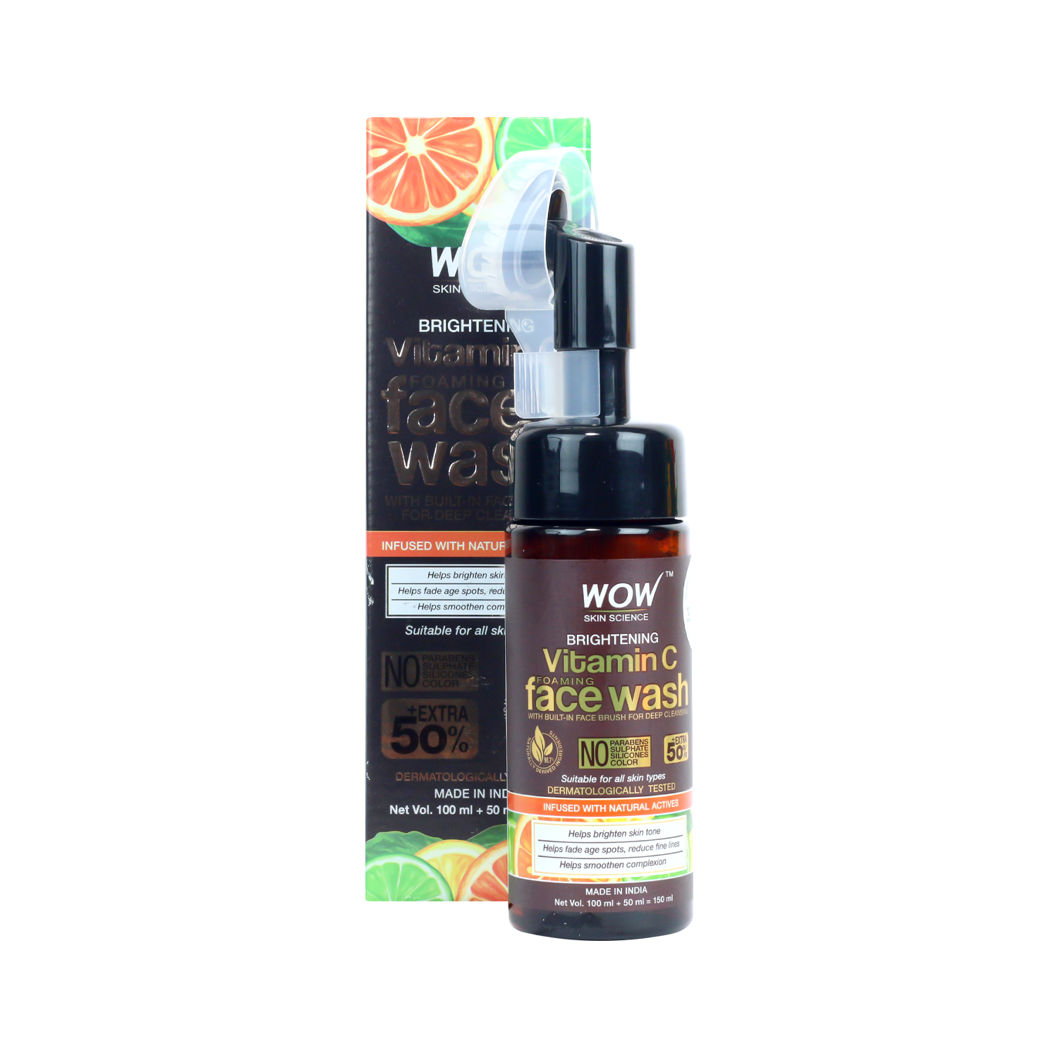 Wow Brightening Vitamin C Foaming Face Wash 150ml