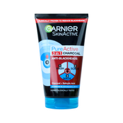 Garnier Pure Active 3 in 1 Charcoal Wash, Scrub & Mask 150ml