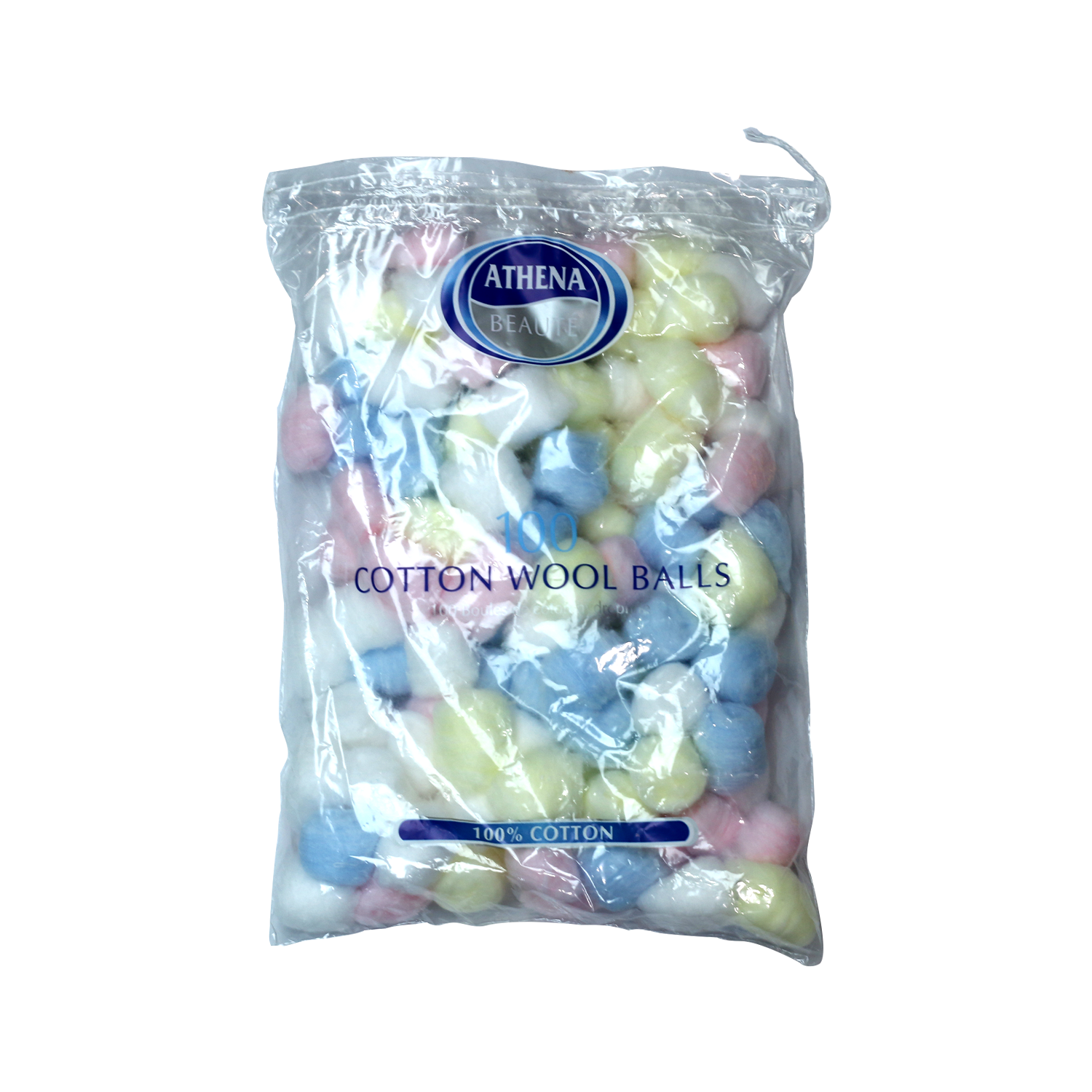 Athena Mix Colour Cotton Wool Balls 100 Pcs