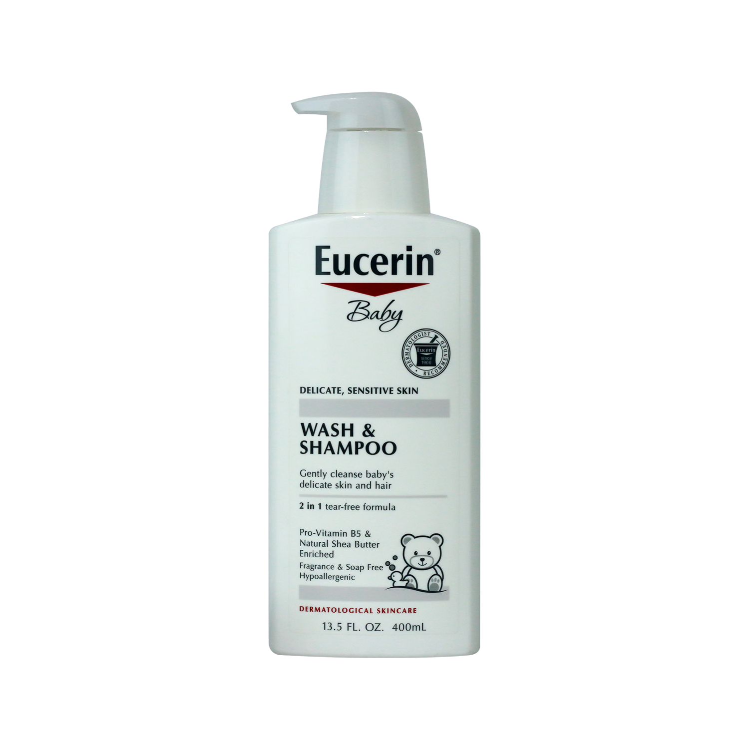 Eucerin Baby Wash & Shampoo Fragrance Free 400 ml