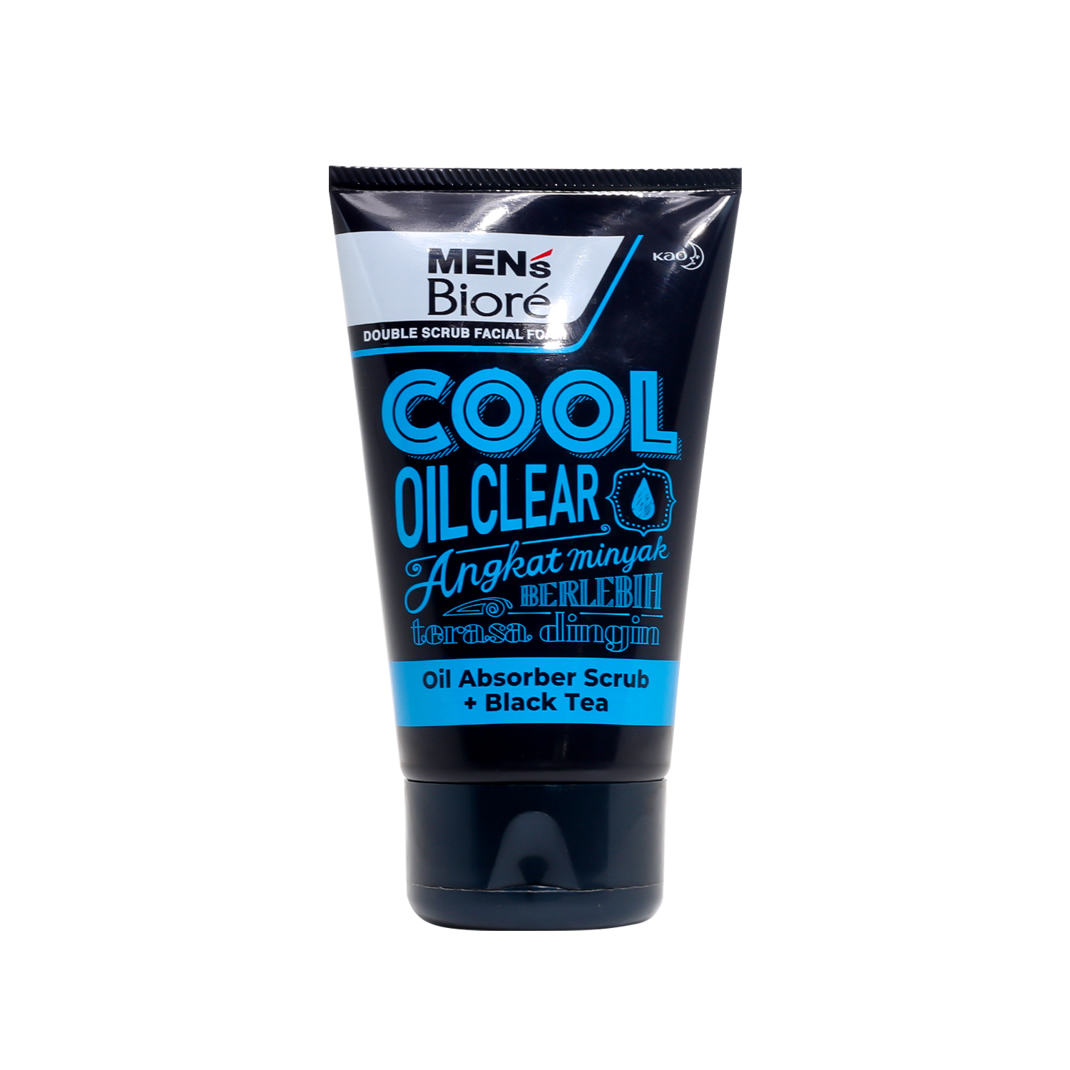 Biore Men's Cool Oil Clear Double Scrub Facial Foam 100g
