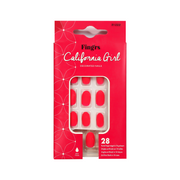 Fing’rs California Girl Matte Neon Pink Nails 28 Pieces